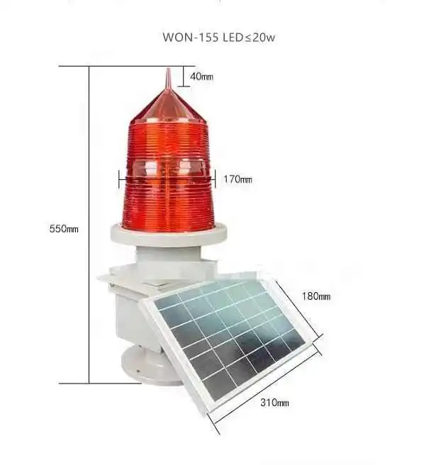 Double Light Strobe 12V Panel Airport Runway Led Lamp Medium Intensity Aircraft Aviation Obstruction Lights