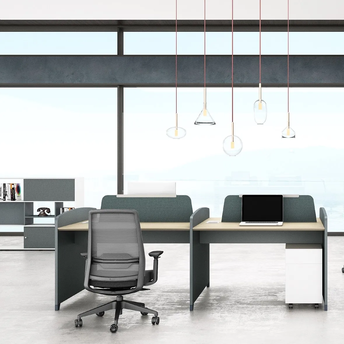 Competitive advantage office furniture new modern design 2 person face to face staff desk