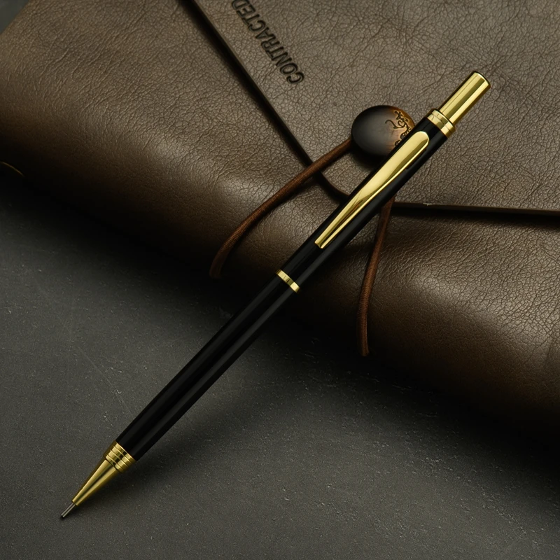 Wholesale and Retail Engraved Custom Pencil Cute High Quality Metal Mechanical Pencil with Eraser Tips for Kids