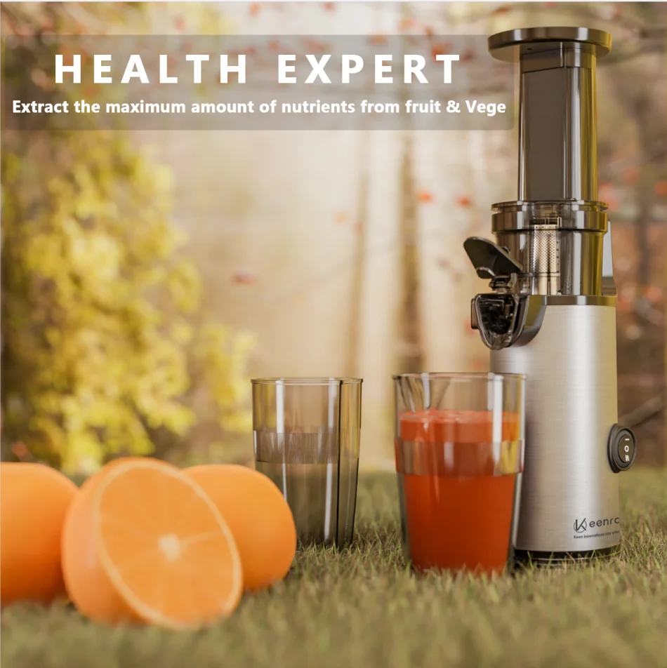 Keenray Slow Masticating Juicer Extractor, mini blender jucier machine juicer extractor rotary switch for juicer