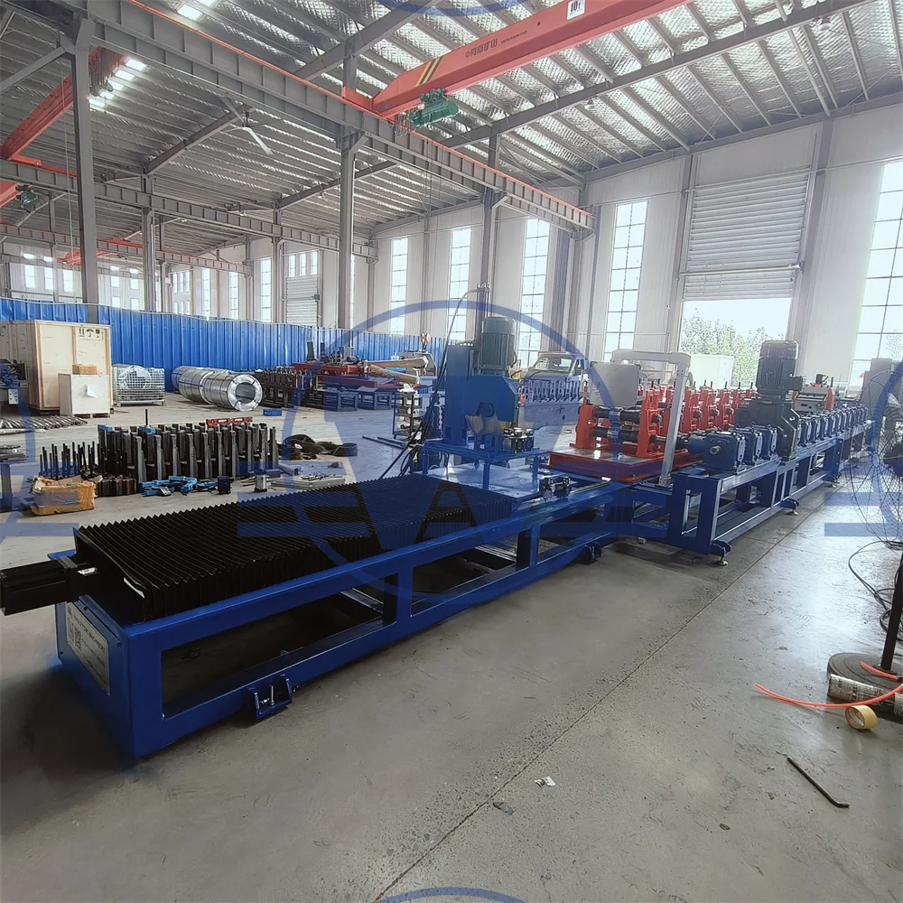 Light Gauge Steel Frame Roll Forming Machine For Making Drywall Metal Stud  C Channel Steel Roll Forming Machine