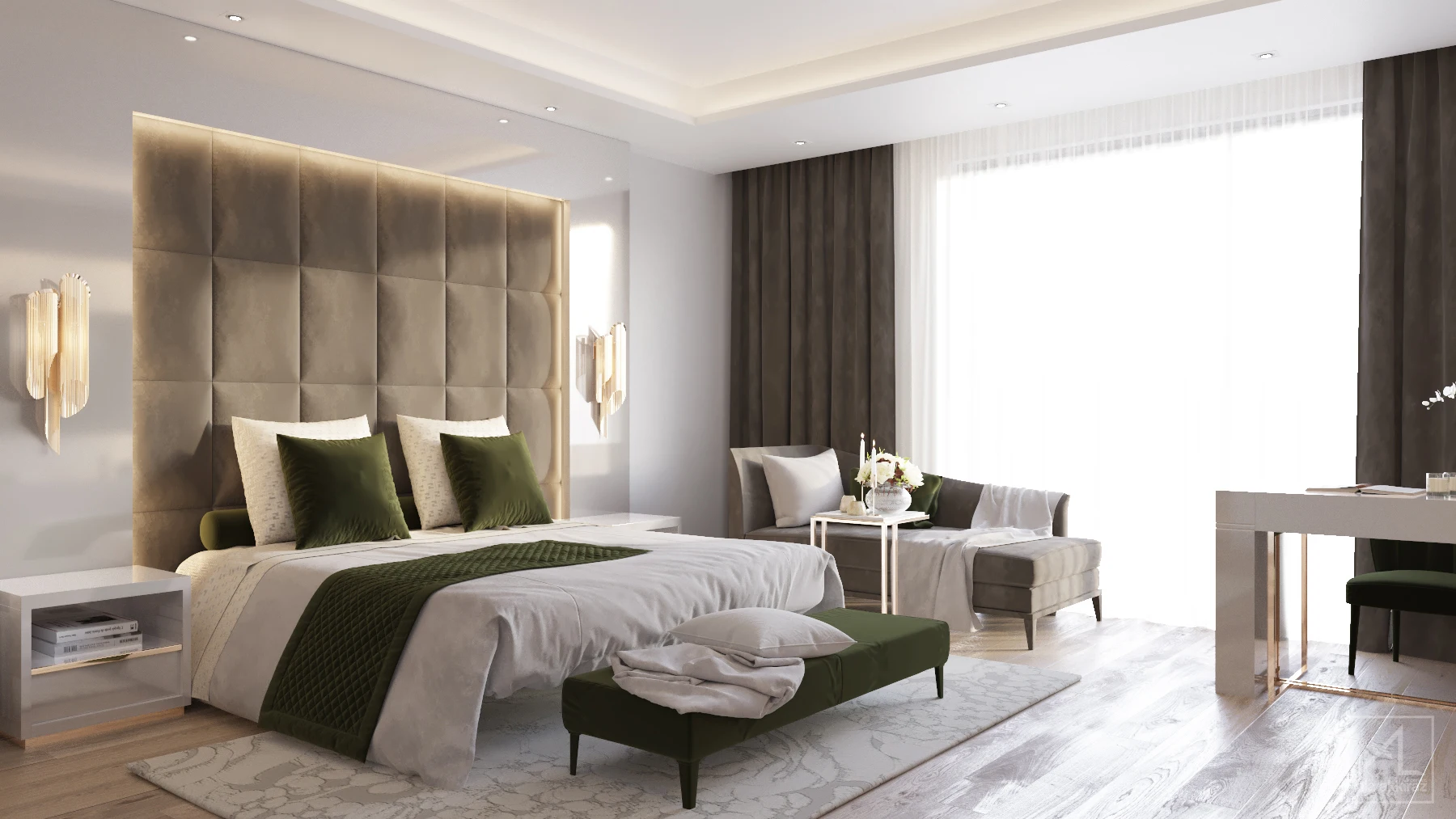 Hotel Bedroom Furniture Sets Luxury Design Customized Used in 5 Star Hotel Room Hotel Furniture