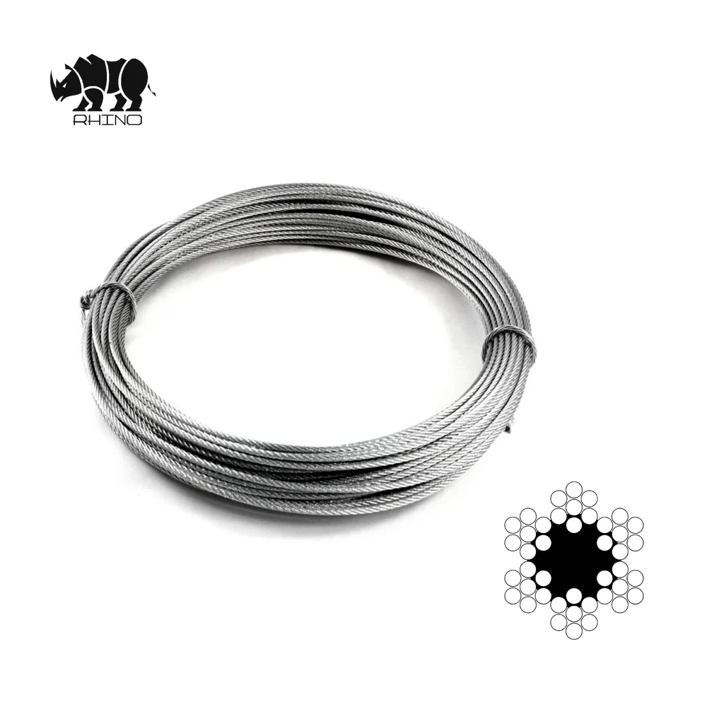 Chinese Cable Hardware Galvanized Metal DIN3055 Wire Steel Ropes