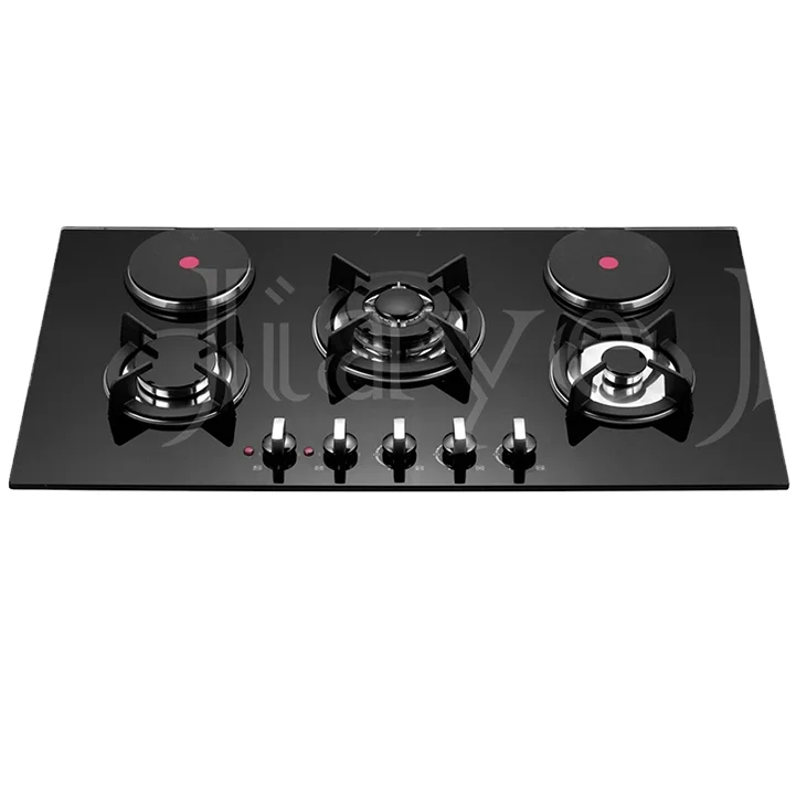 OEM Cooking Appliance Countertop Built in 3 Gas Burner 2 Electric Burner Electric and Gas Cooker Stove