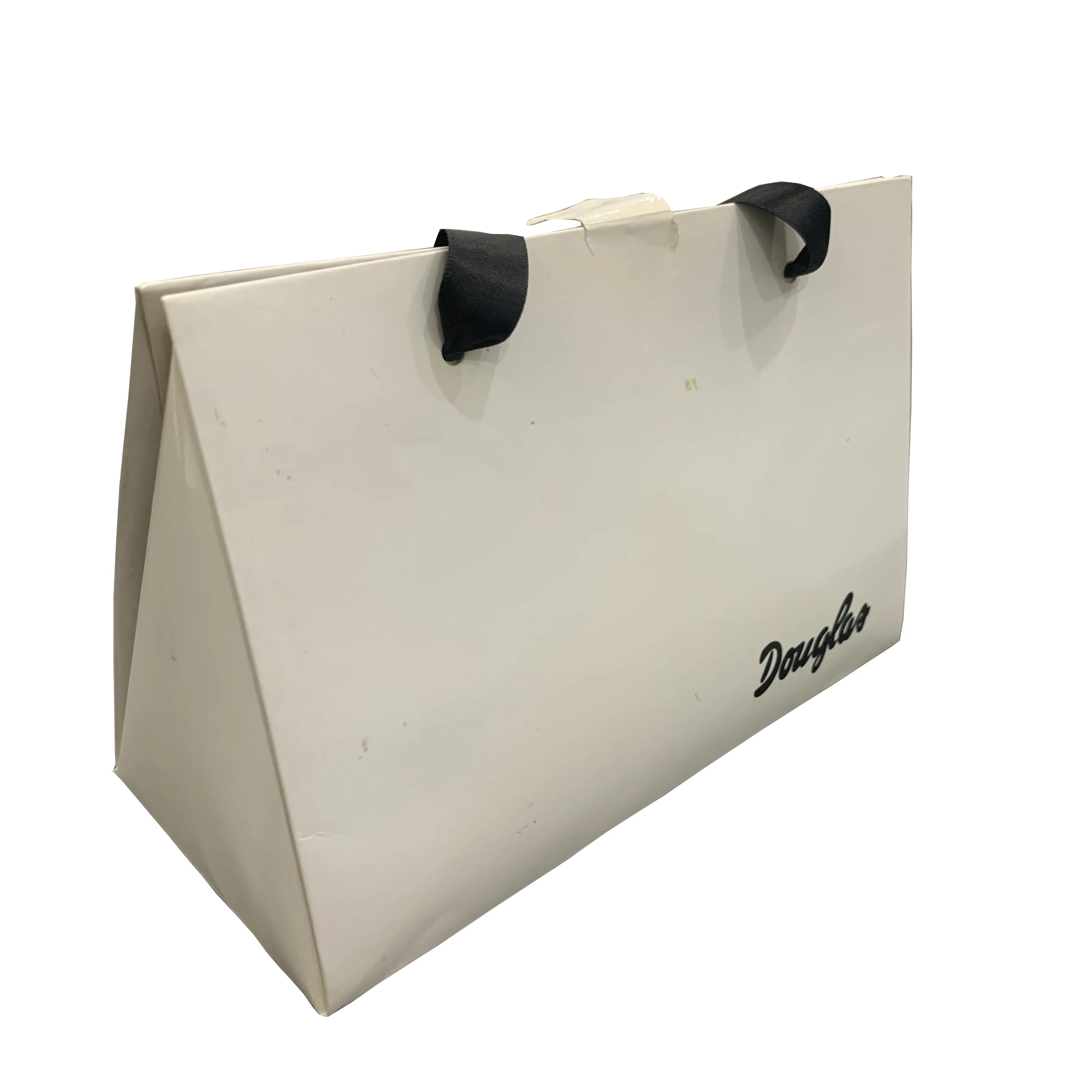 without any glue  Environmentally Custom design bag style packaging box  folder box