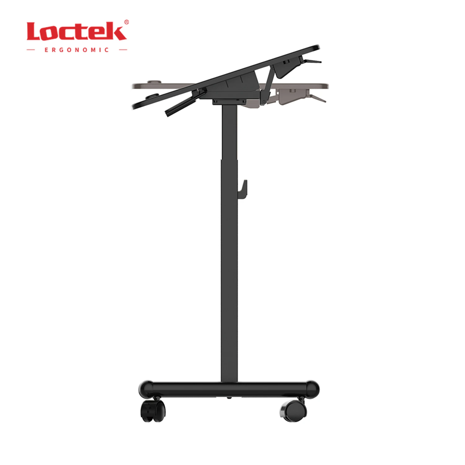 Pneumatic Gas spring Lift Standing Desk Laptop Height Adjustable Mobile Office Desk Loctek MT303MT
