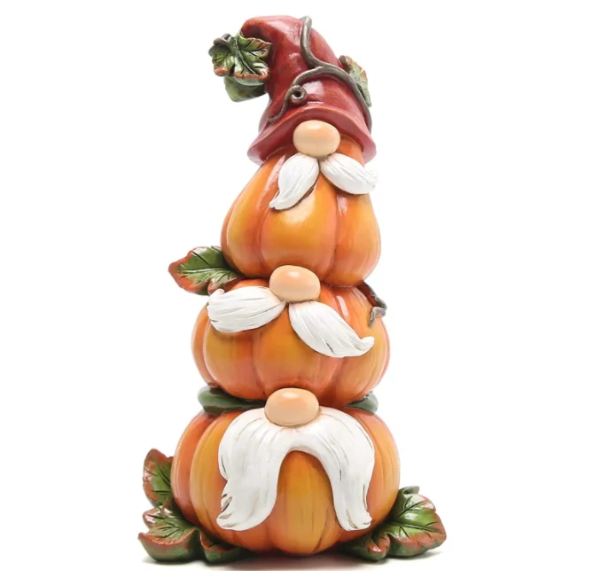 Fall Thanksgiving Stack Gnome Pumpkin Table Decorations Indoor