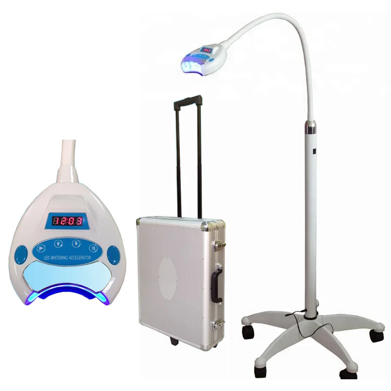 Portable professional ce certified high quality 12 pcs blue lamp teeth whitening machine for salon teeth whitening