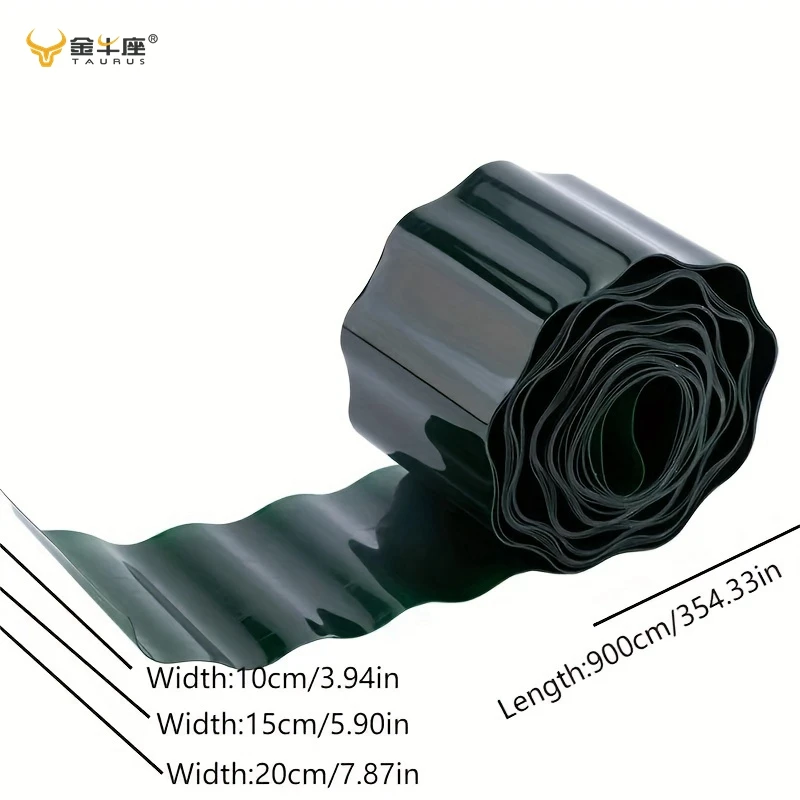 JNZ Good Quality Plastic Garden Border Wave Shape Green Lawn Grass Edge For Outdoor Decoration