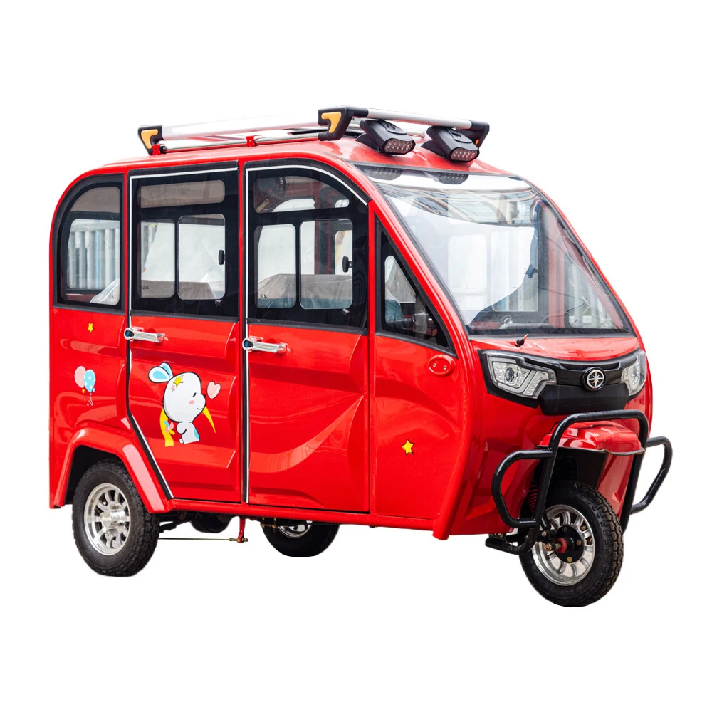 Изготовленный на заказ Электрический пассажирский трехколесный мини-автобус tuktuk электрический велосипед