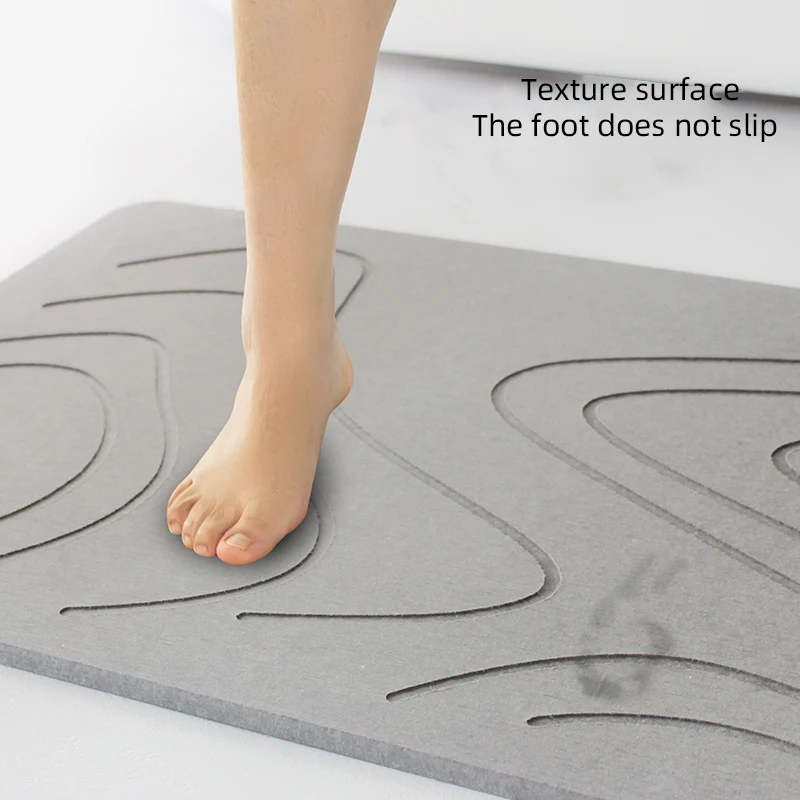 Hot sell non slip super absorbent fast drying bath mat diatomite earth stone bath mat Most selling product in alibaba