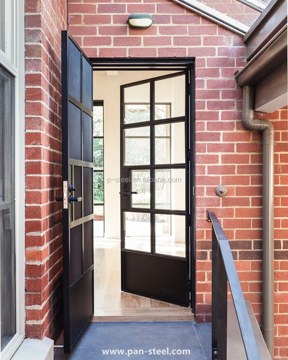 Australia 1288 Certificate Chinese supplier of arch shaped fluted glass steel windows and doors for residential project