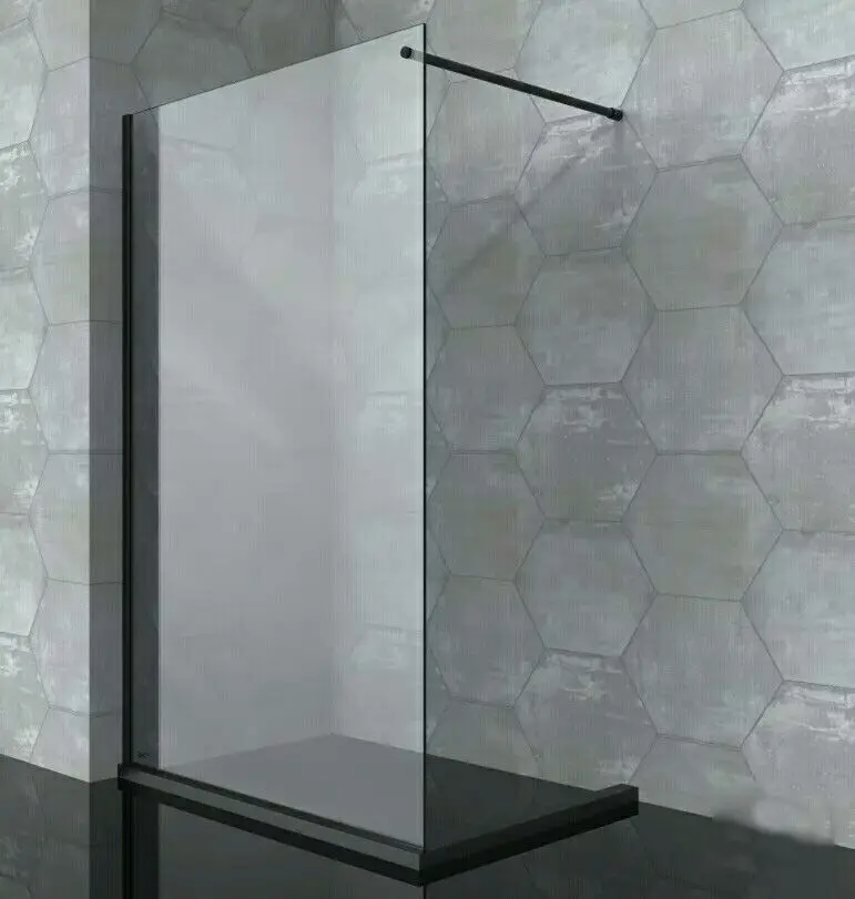 Walk In Bath Fixed Screen Shower Wall Panel 10mm 8mm Bathtub Tempered Glass Shower Screen