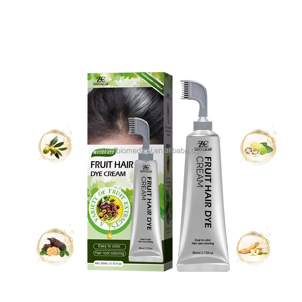 Private Label Touch Up Hair Dyeing Comb Ammonia Free Single Dose Hair Dye Cream Best Selling Ammonia Free Hair Color Dye