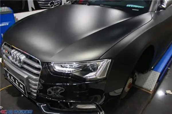 Matte Black Car Warp Vinyl Self Adhesive Vinyl Protective Film for Car Body Sticker