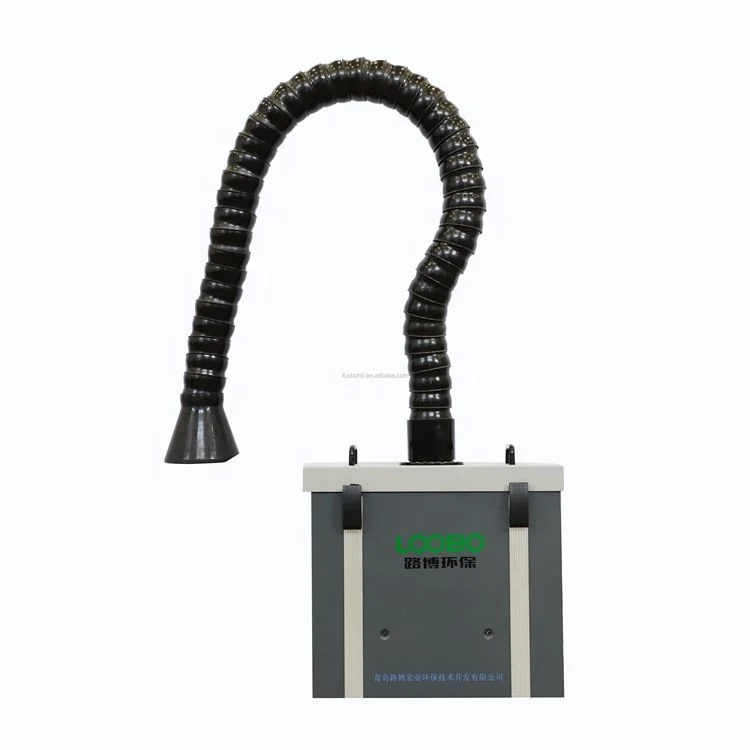 laser fume extractor with single fume extraction arm hood,industrial smoke filter,portable smoke absorber