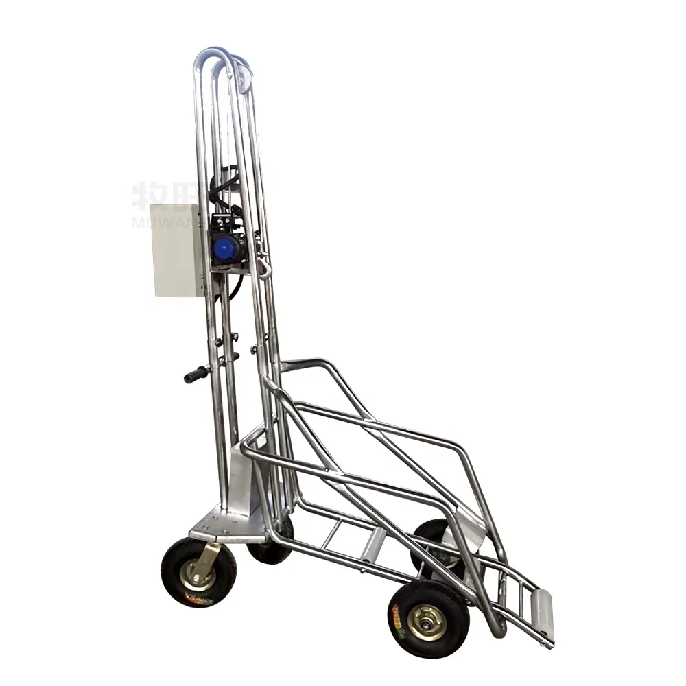 Manual pig trailer, carts for dead pig carrying machine