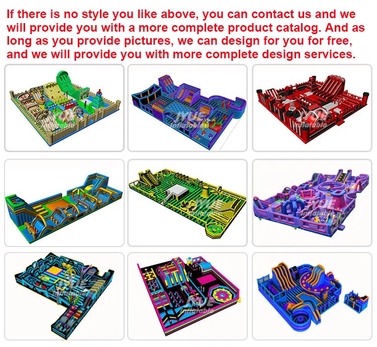 China Manufacturer Customized Large Bouncer Slide Inflatable Sports Amusement Theme Park PVC Tarpaulin