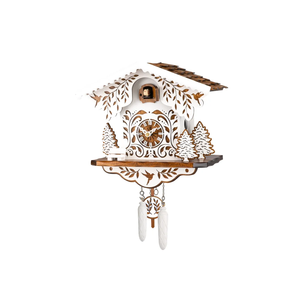 Hot Sale Made In Germany Handmade Modern Special Brown Cuckoo Clock With Filigree Decor With Music