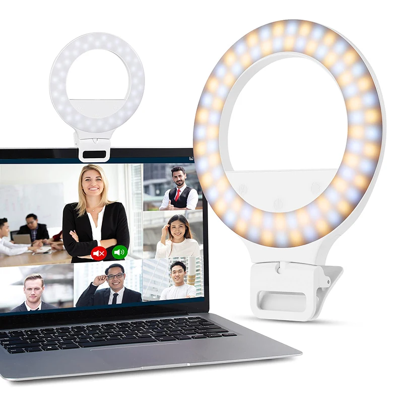 1100mAh Laptop Cell Phone Led Mobile Phone Selfie Fill Light for Smart Phone Lamp for Zoom Video Photography