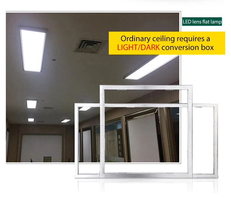 Good Quality Back Lit Office 60x60 600x600 Surface Mount Ceiling Recess Mount Square Side-Emitting LED Panel Lights
