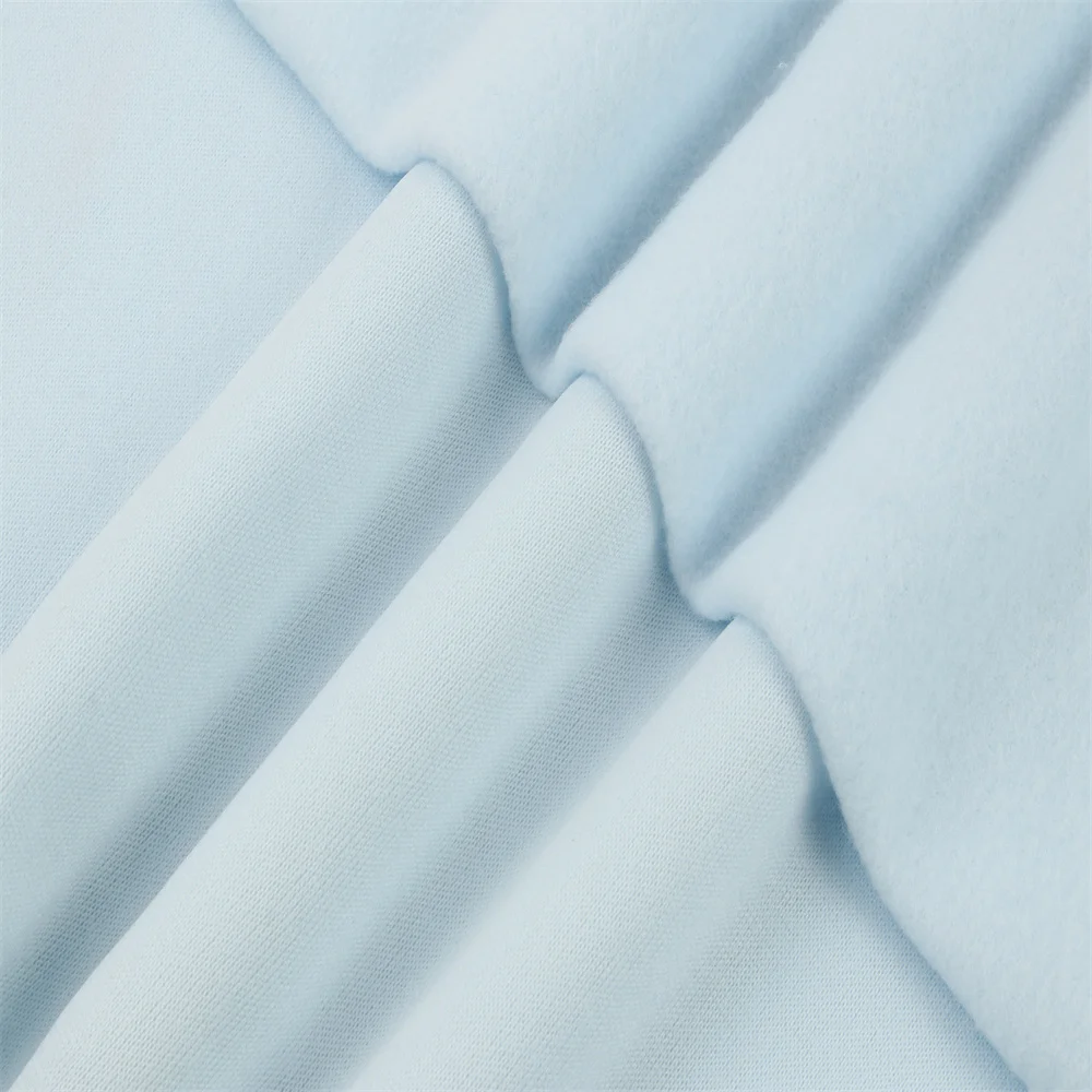 ZM001Sample Order Polyester Fabric Hoodies Suits Couple Set Fabric Fast Shipping Fleece Sweat Fabric