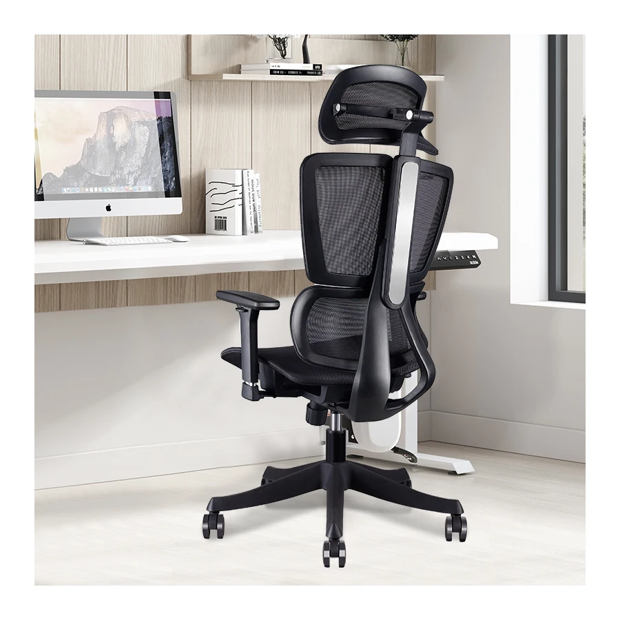 Conference ergonomic design high back office desk chairs full mesh guangdong office chair with headrest
