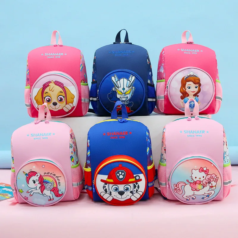 Children Breathable Wear Resistant And Load Reducing Backpack Bag School Cute Unicorn Printing Cartoon School Bag For Kids (1600565597118)