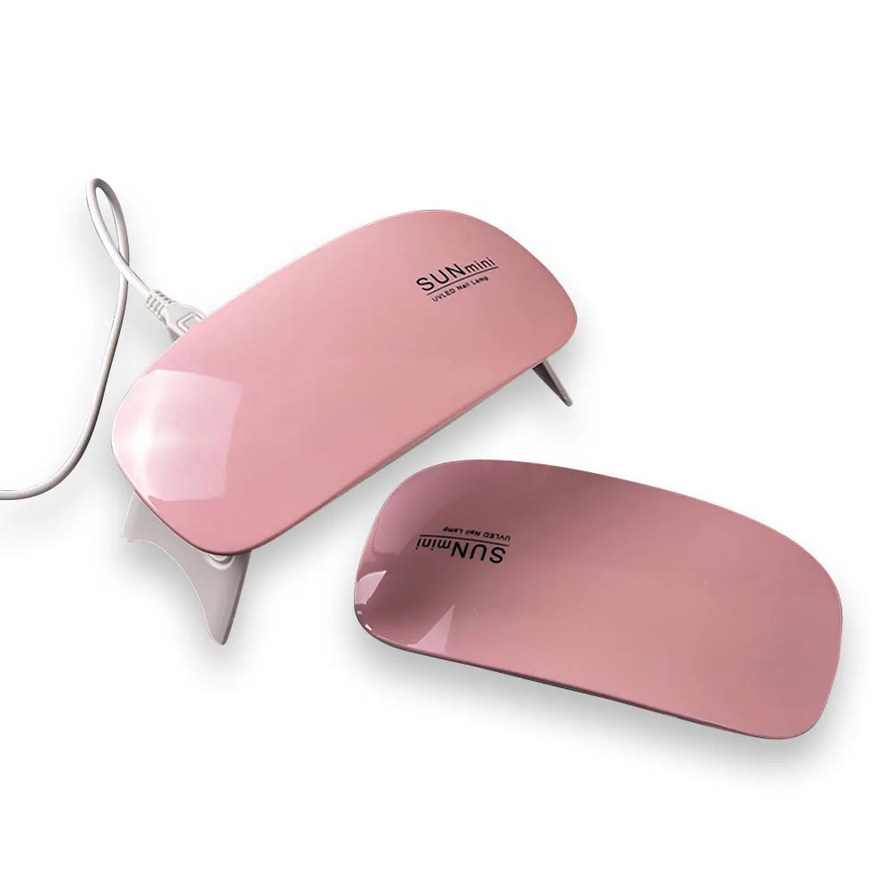 Dropshipping 6W Mini Gel Nail Curing lamp Portable Small Curing Light Drying UV Gel Polish UV LED Nail Dryer