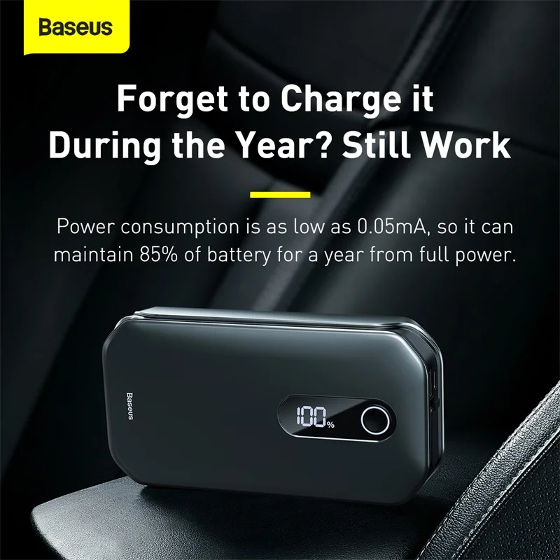 Baseus 12000mAh 5V/3A 1000A пиковое значение тока супер Energy рro автомобиль скачок