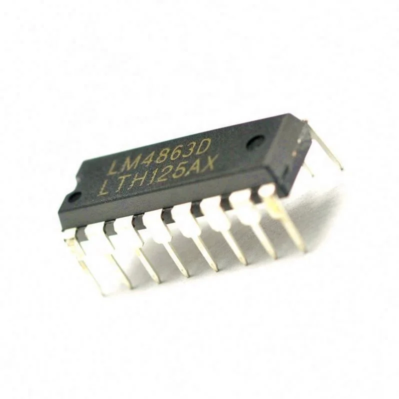 Чип усилителя мощности Lm4863d Dip16 Dual Audio Lm4863 Ic