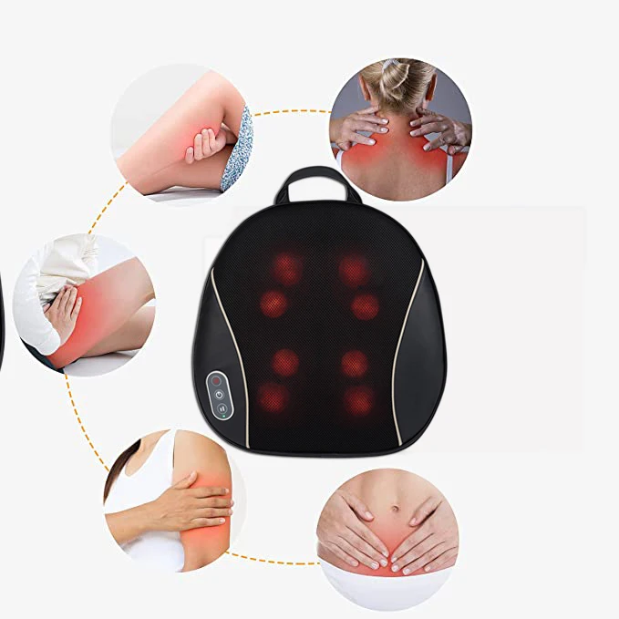 Luxury Shiatsu Automatic Massager for Men and Women Portable Handheld Body Back Massage Cushion with Soothing Heat