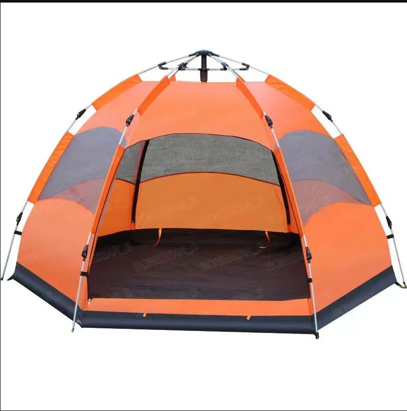 Outdoor wind proof and waterproof family camping tent tent camping outdoor 2 person folding hiking camping tent