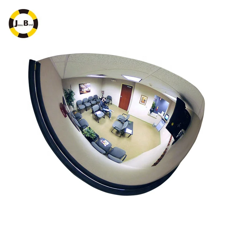 
180 degree view 80cm half dome convex mirror for office/convenience store/warehouse observation 
