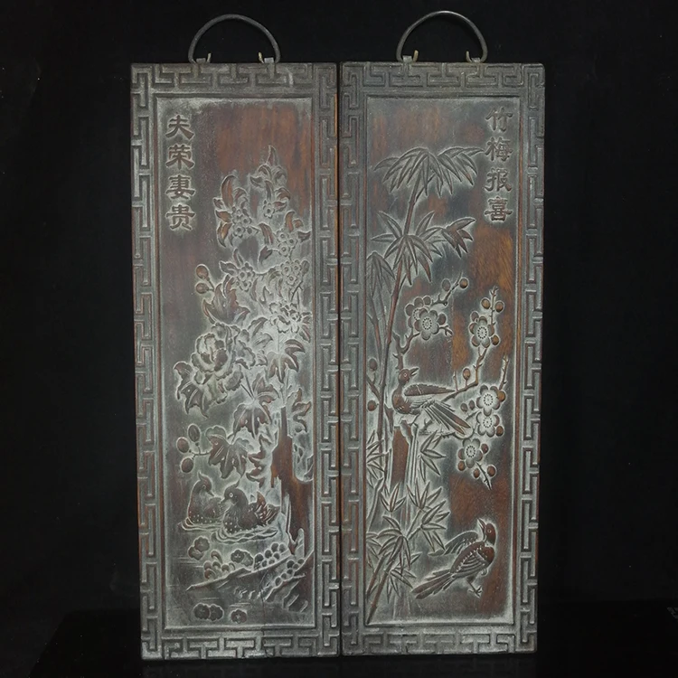 
Antique Solid Wood Board Rosewood Plum Orchid Bamboo Chrysanthemum Wood Furniture 