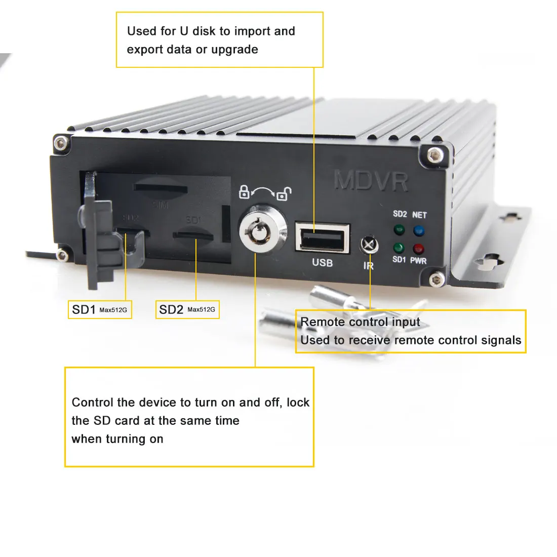 4ch MDVR truck and trailer mdvr