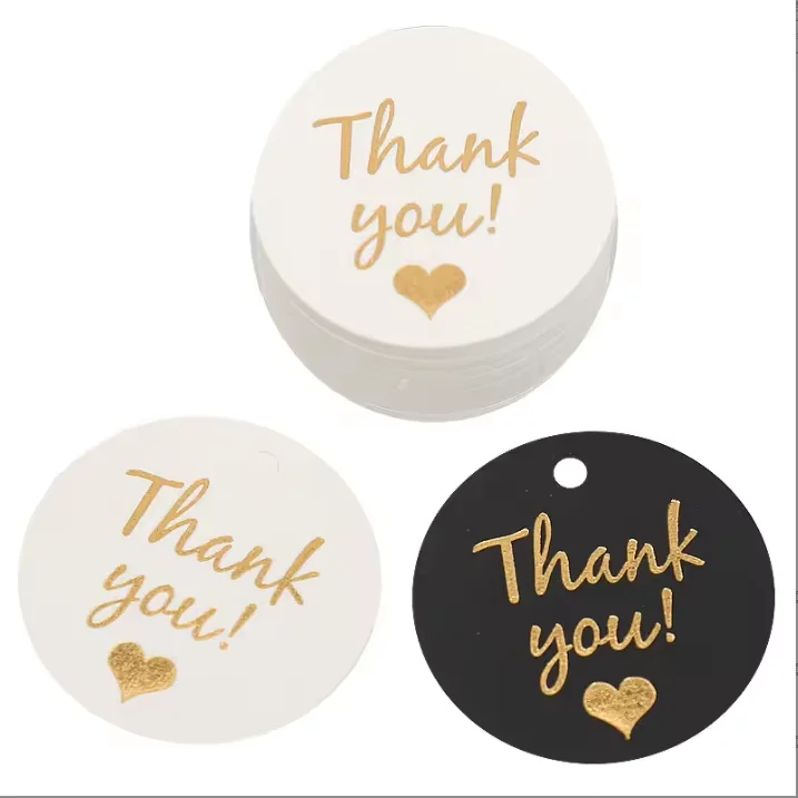 Paper packaging label clothes tag accept custom printed logo use for mark or price  color printing