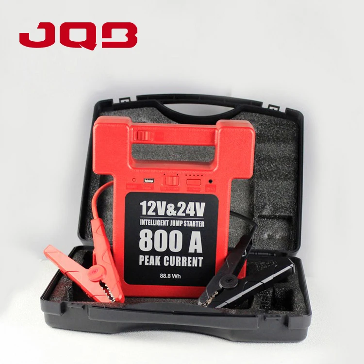 China Factory High Quality 12V/24V Peak 800A 24000mah Multifunction Jump Starter Emergency Booster For 24 Tonnes