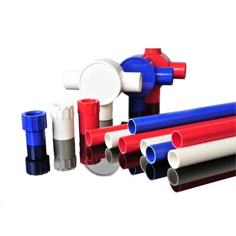 PVC Fire Resistant PVC Pipes Electrical Conduit For Wire Protection Hard Tube