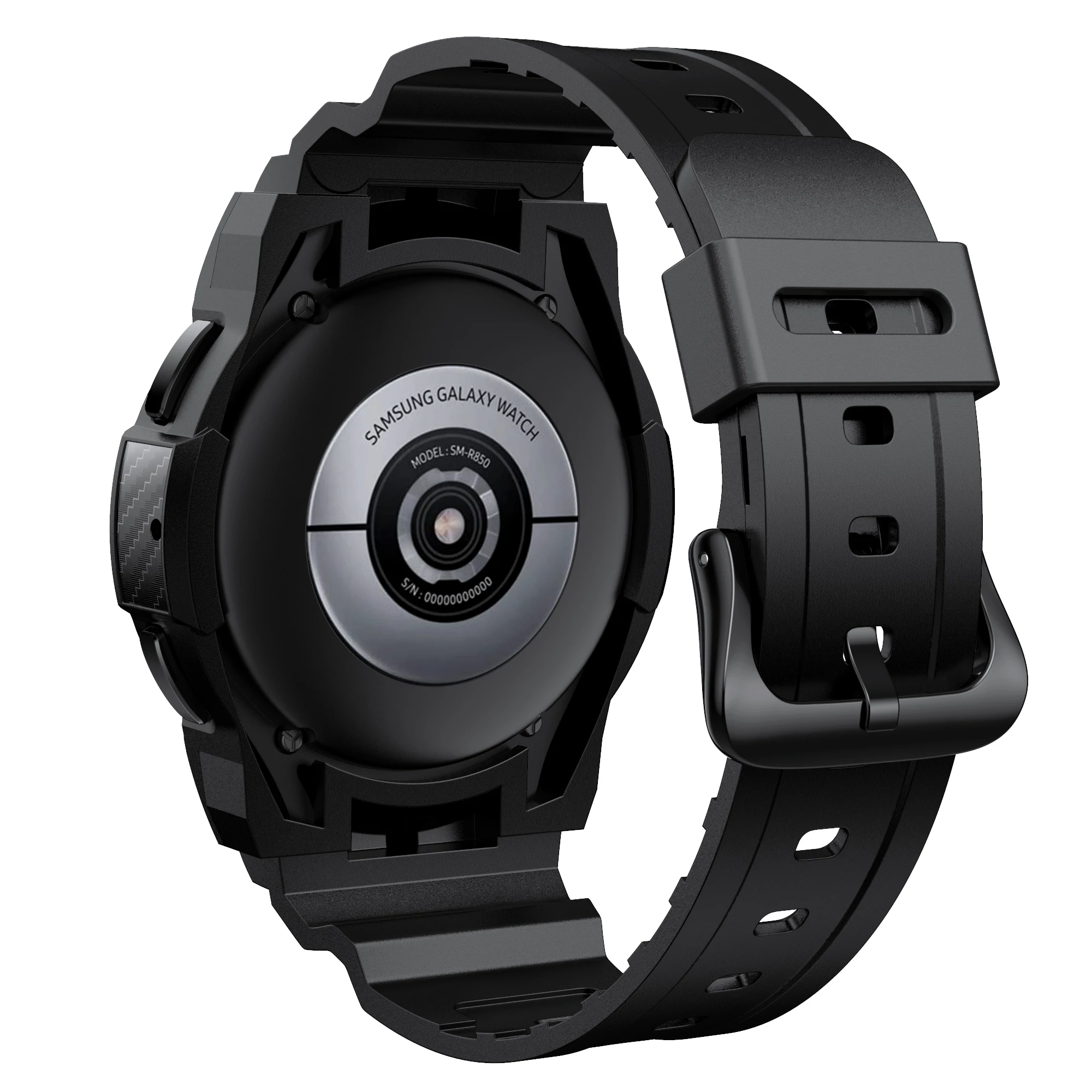 Silicone Case + Strap For Samsung Galaxy Watch 4 Bands Classic 46mm 42mm Sports Bracelet Integrated Band Cover