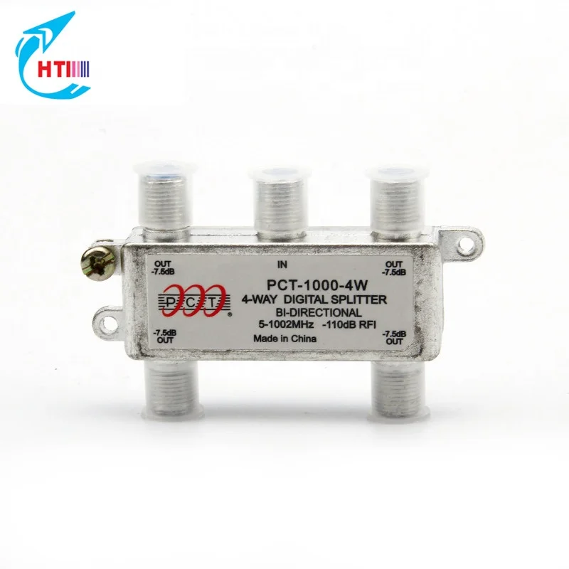 High Quality PCT CATV  Splitter 4 Way  Indoor Silver House