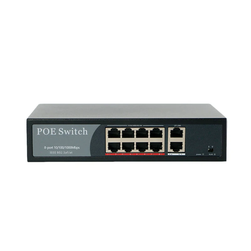 AS-DS8PG 8 ports Enterprise Gigabit PoE Rackmount Network Switch RJ45 Ethernet Switch