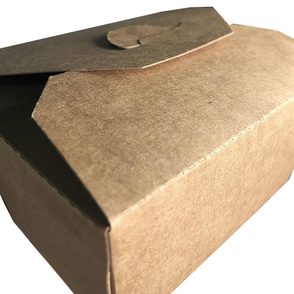 disposable paper  food packaging box take away kraft paper food box lightweight paper box for all kinds snack