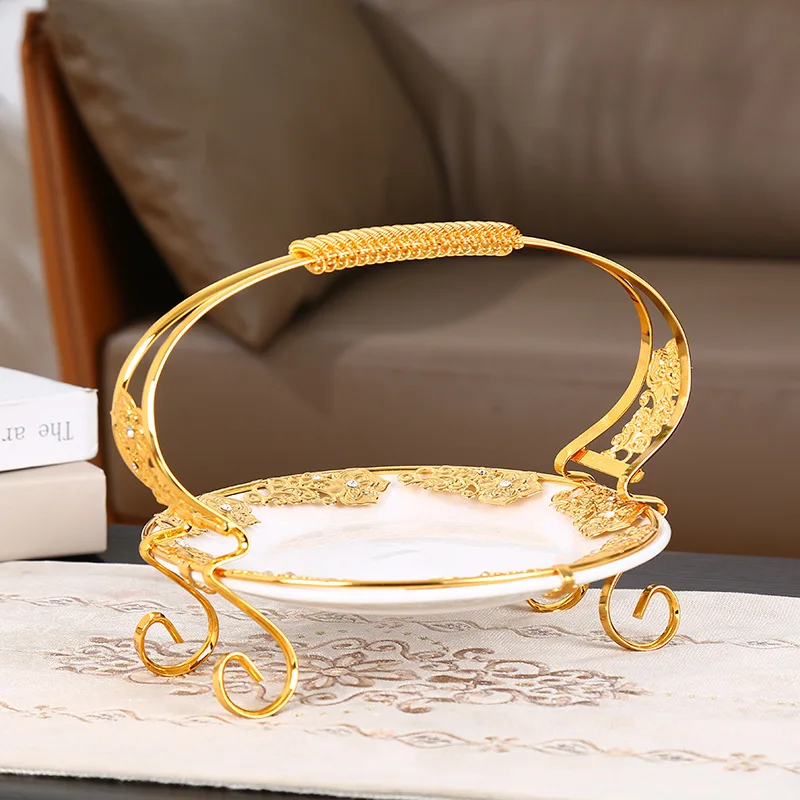 Home fruit plate living room coffee table net red dried fruit box Chinese-style partition snack dried fruit storage tray