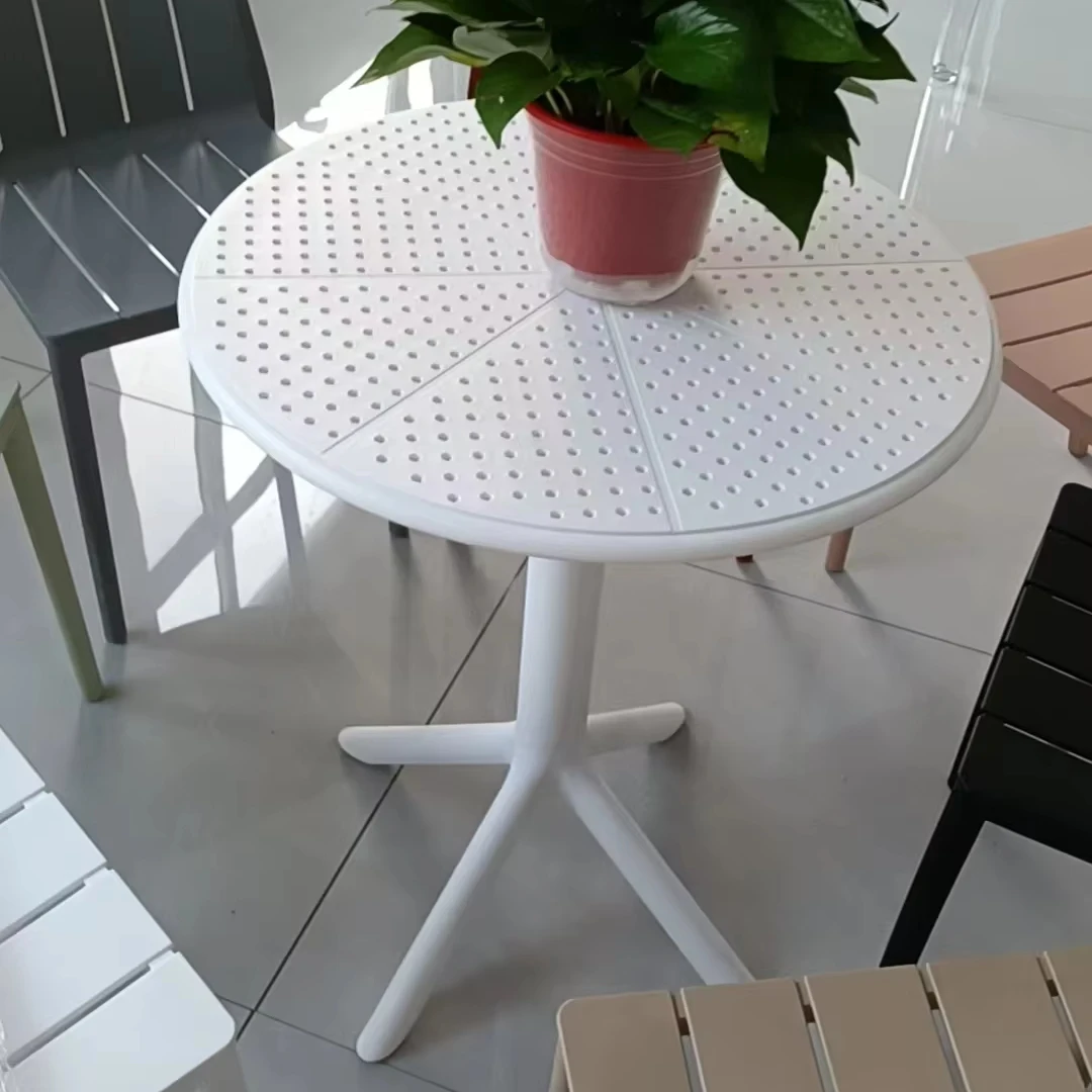 New Design Plastic Coffee Table Restaurant Home Dining Room Round Pp Table Occasional Table