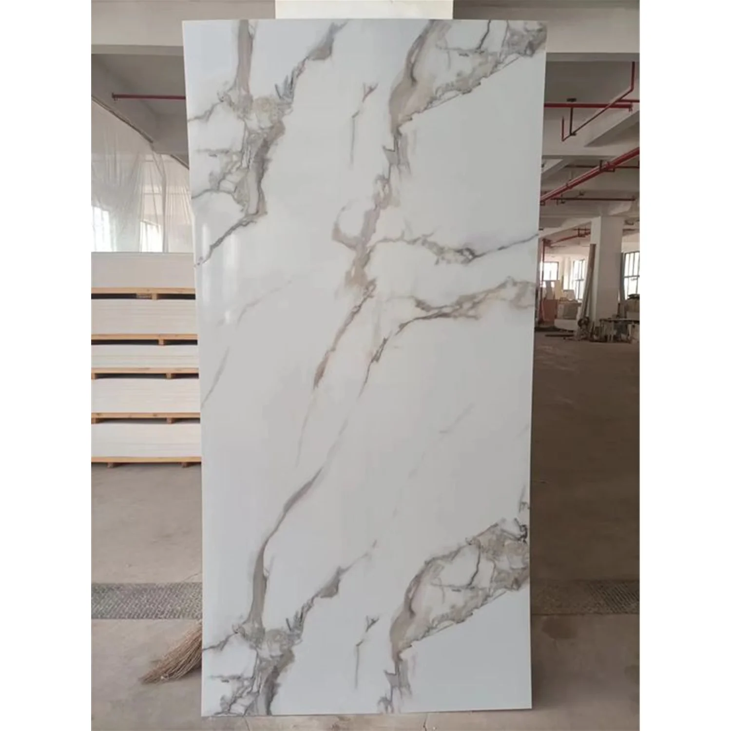 2800*1220MM PVC Marble Sheets Bathroom Marble Granite Alternative UV Plastic 100% Waterproof marble wall panel