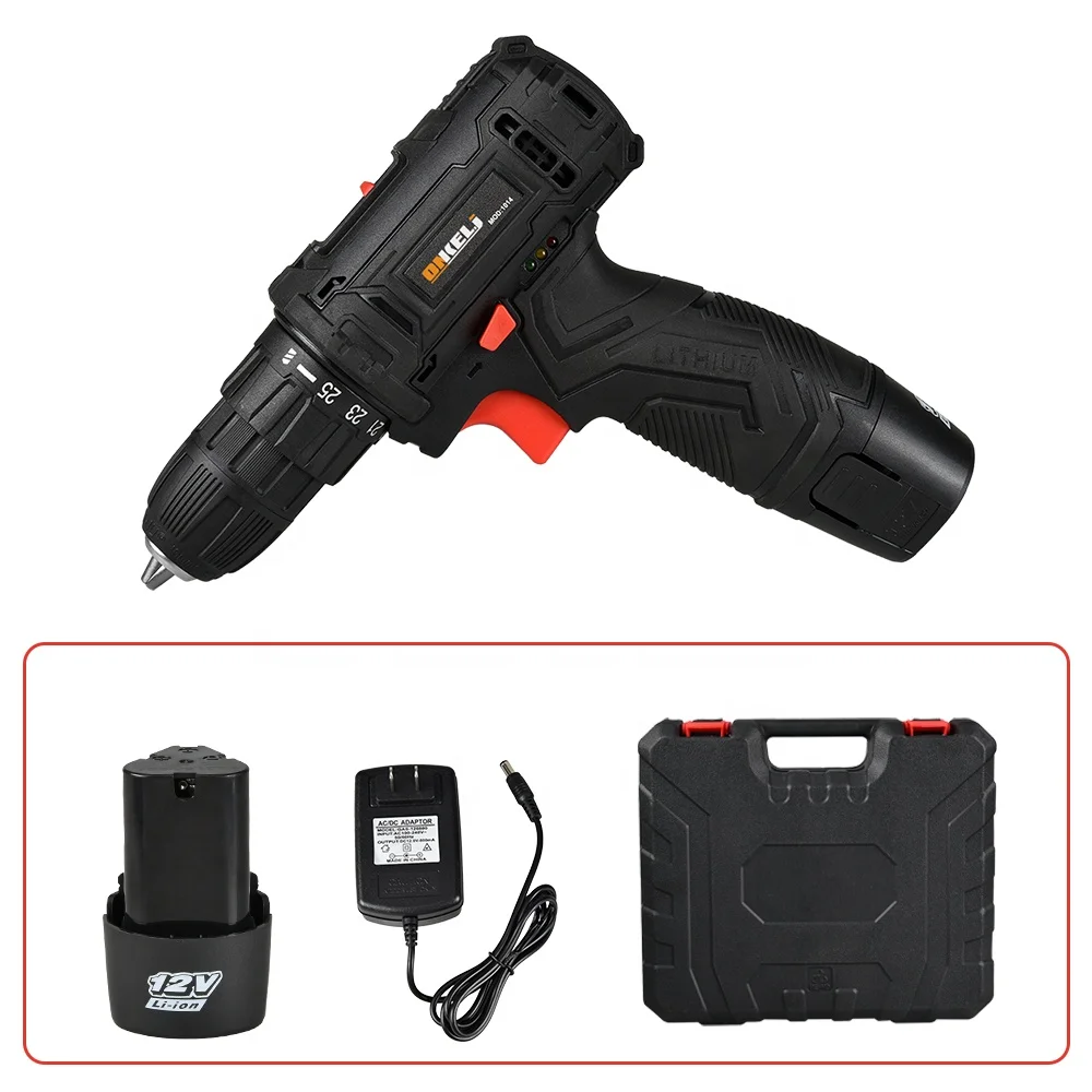 Wholesale household portable lithium power drilling tools lithium wireless cordless hand electric drill