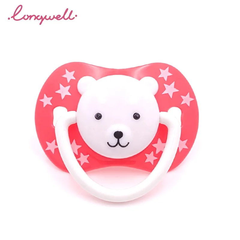Ningbo Longwell OEM/ODM PP Baby Pacifier BPA Free Safe High Quality Cute Animals Shape Infant Soother Pacifier Teat Food Grade