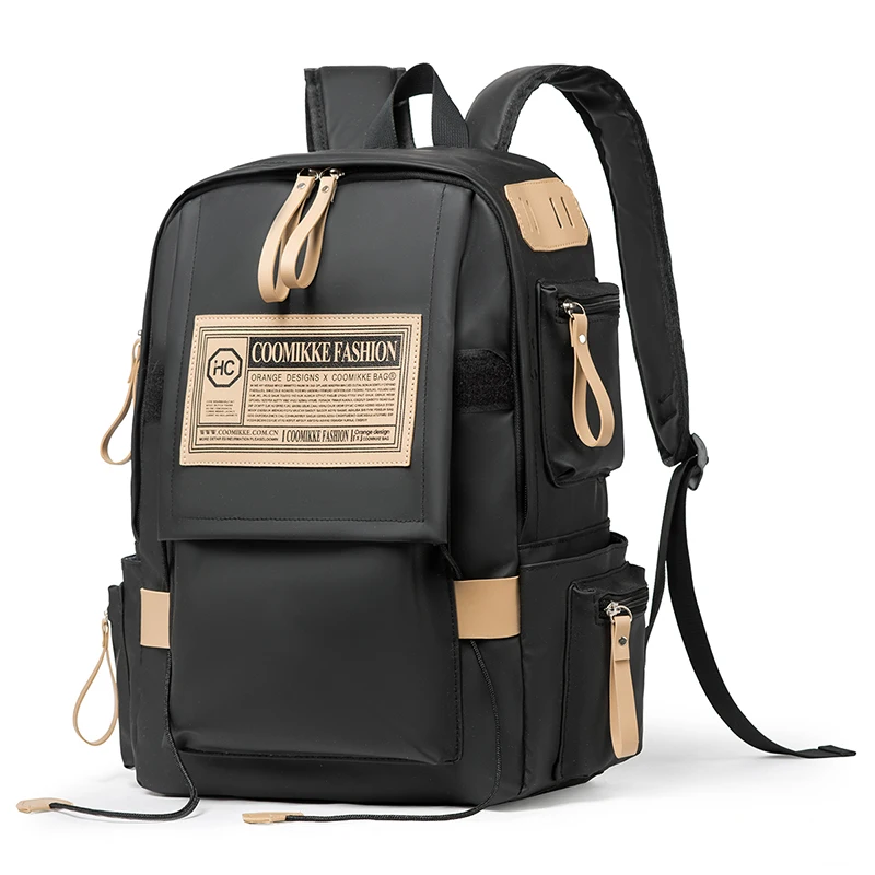 2023 Custom Fashion Waterproof PU school bag New Large Capacity Teenagers Casual Students College Backpack