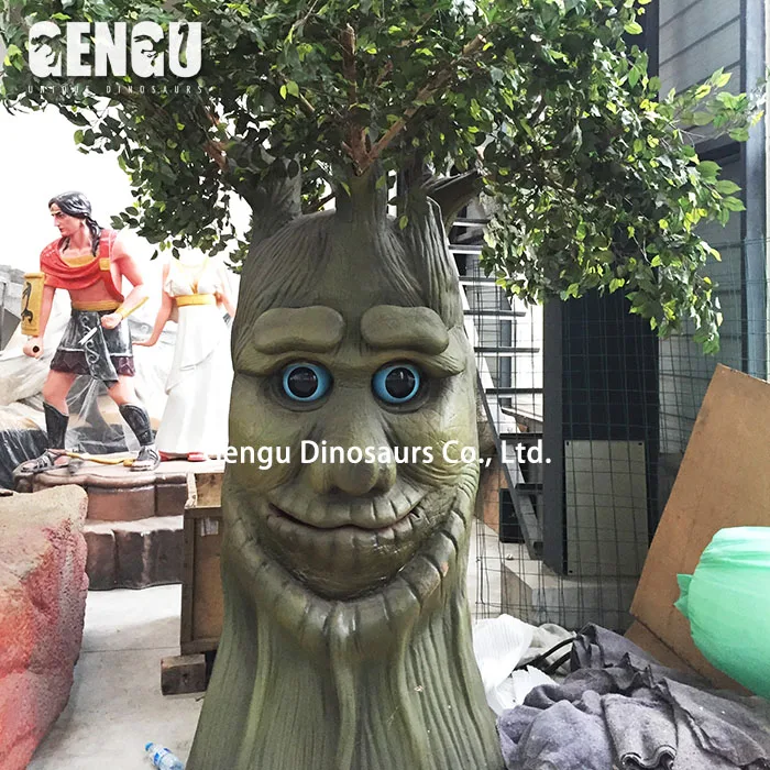 Indoor Playground High Simulation Attractive Animatronic Tree